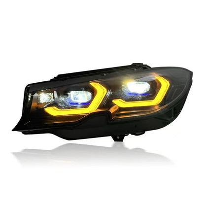 G8X Laser Style Switchable White & Yellow LED Headlights | BMW 3-Series (G20 Pre-LCI)