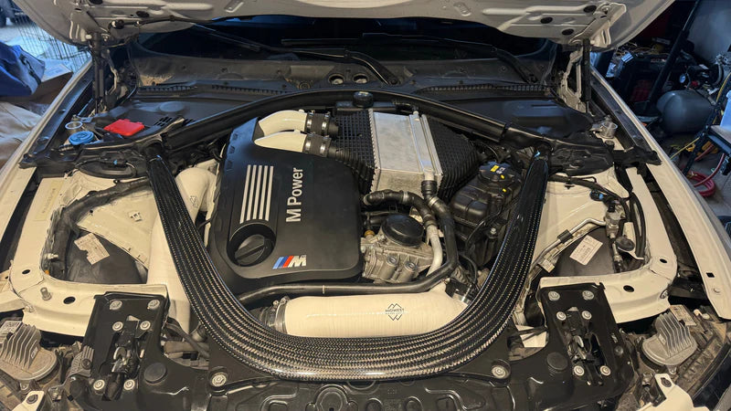 S55 Front Mount Silicone Intakes | BMW F87 M2 Competition | F80 M3 | F82/F83 M4