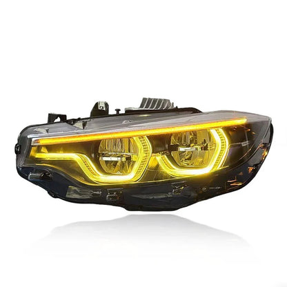 V3 IKON Tri-Color Switchable DRL Headlights | BMW M3 F80 | M4 F82/F83 | 4-Series F32/F33/F36