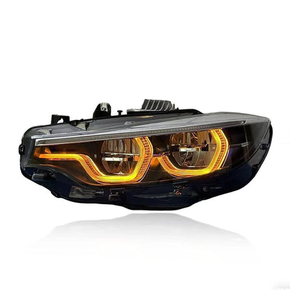 V3 IKON Tri-Color Switchable DRL Headlights | BMW M3 F80 | M4 F82/F83 | 4-Series F32/F33/F36