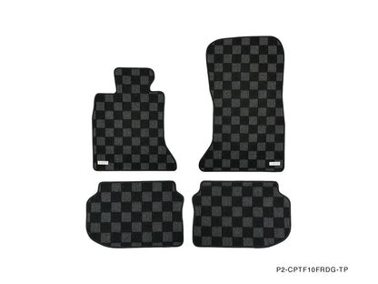 P2M Dark Grey Race Floor Mats | BMW F10 5-Series Sedan (2010–2017)
