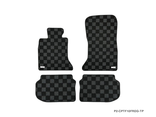 P2M Dark Grey Race Floor Mats | BMW F10 5-Series Sedan (2010–2017)