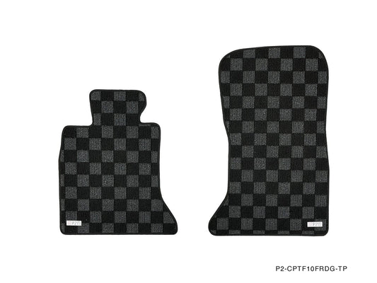 P2M Dark Grey Race Floor Mats | BMW F10 5-Series Sedan (2010–2017)