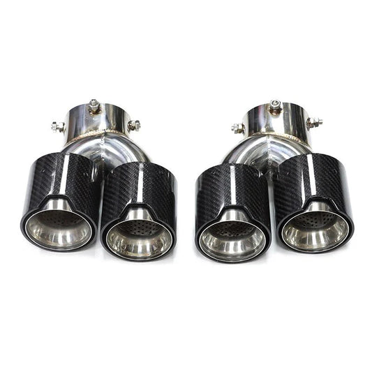 Carbon Fiber M Style Quad Exhaust Tips | BMW G20 | G22/G23 | G42
