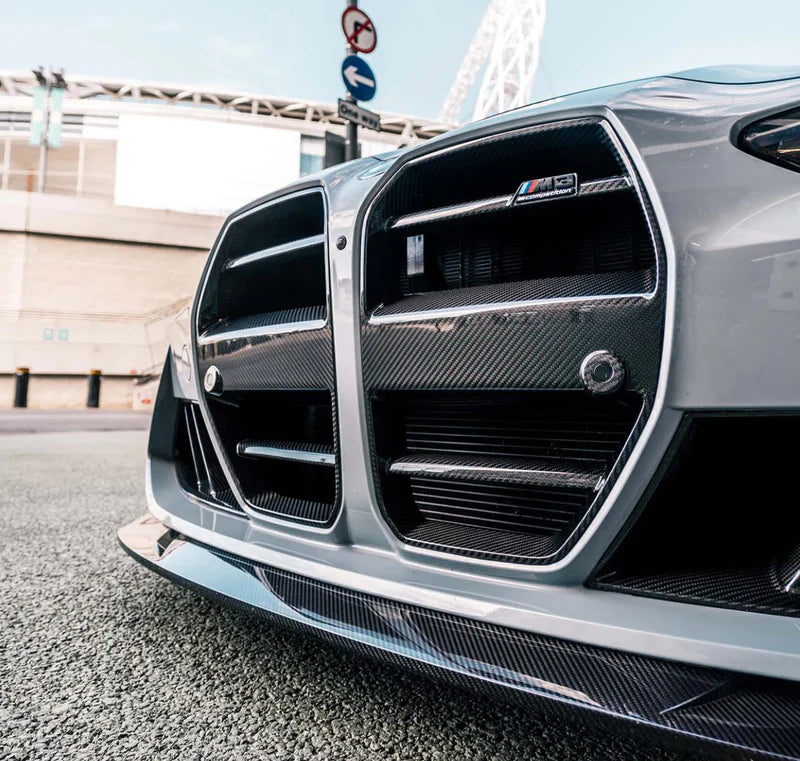 ST Style Dry Carbon Fiber Front Grille Without ACC | BMW G80 M3 | G82/G83 M4