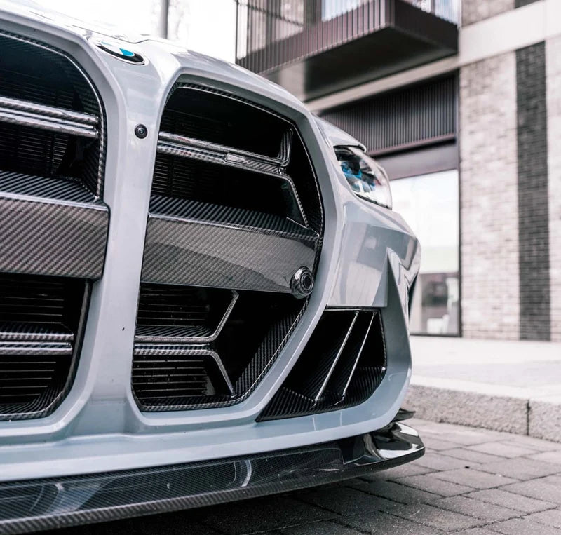 CSL Style Dry Carbon Fiber Front Grille Without ACC | BMW G80 M3 | G82/G83 M4