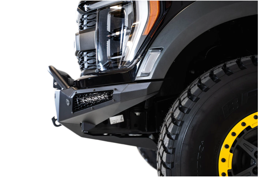 HoneyBadger Style Front Bumper with Top Hoop for 2021-2024 Ford F-150 Raptor & Raptor R