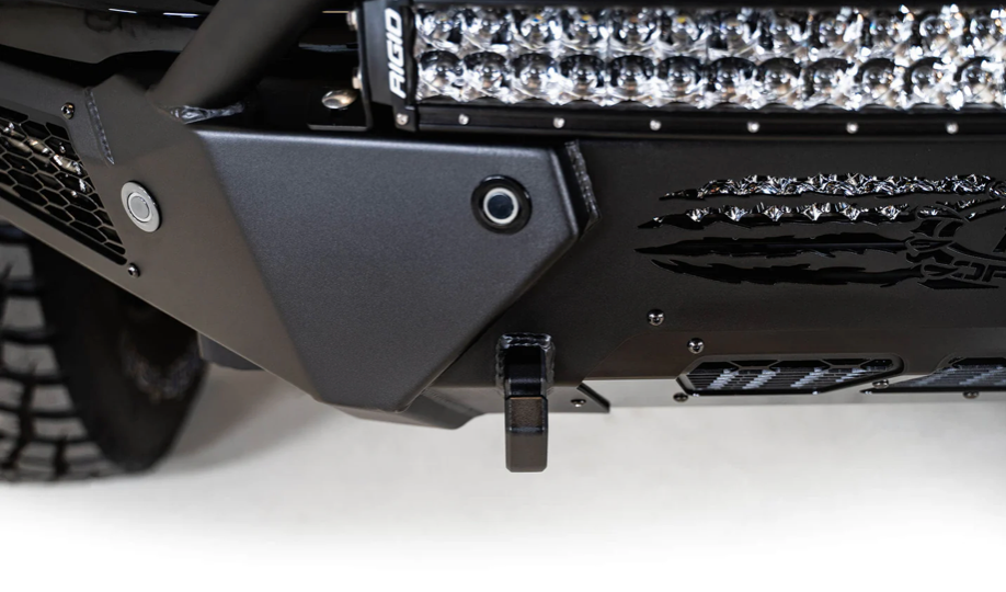 HoneyBadger Style Front Bumper with Top Hoop for 2021-2024 Ford F-150 Raptor & Raptor R