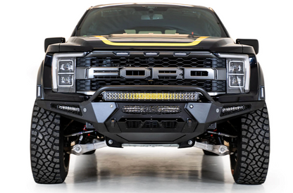 HoneyBadger Style Front Bumper with Top Hoop for 2021-2024 Ford F-150 Raptor & Raptor R