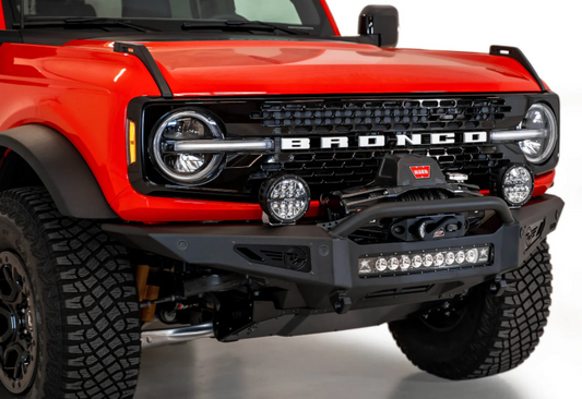 2021-2024 Ford Bronco Rock Defender Winch Style Front Bumper