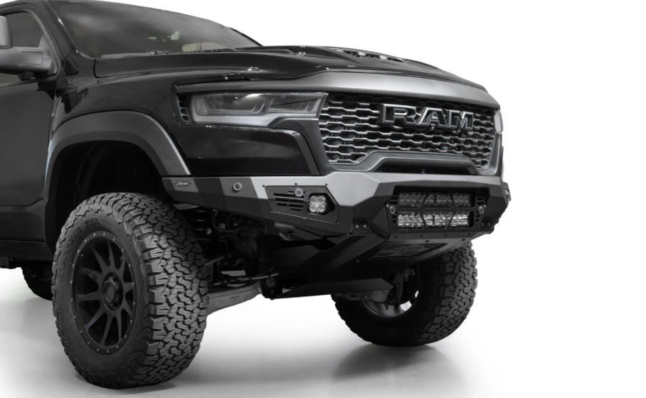 2025 RAM RHO | Bomber Front Bumper (Dual 20” Light Bars)
