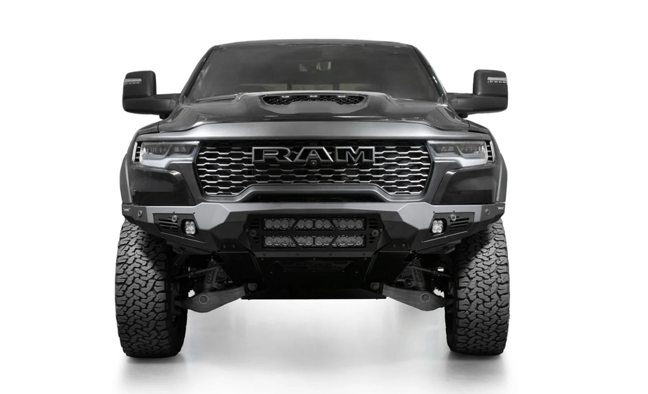 2025 RAM RHO | Bomber Front Bumper (Dual 20” Light Bars)