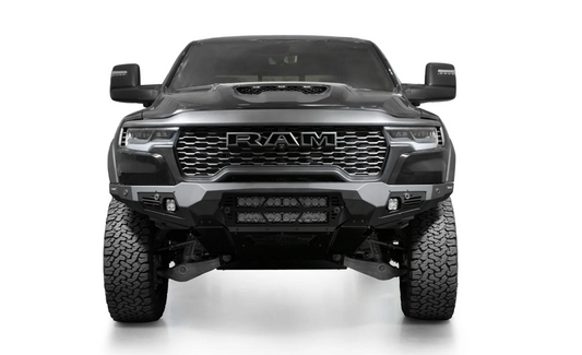 2025 RAM RHO | Bomber Front Bumper (Dual 20” Light Bars)