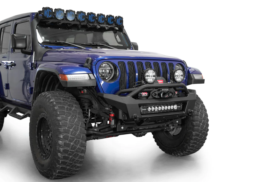 2018-2024 Jeep JL/JT Phantom Style Stubby Front Bumper with Integrated Winch Mount