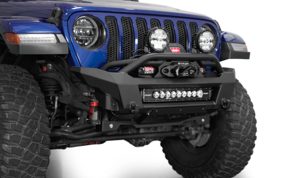 2018-2024 Jeep JL/JT Phantom Style Stubby Front Bumper with Integrated Winch Mount