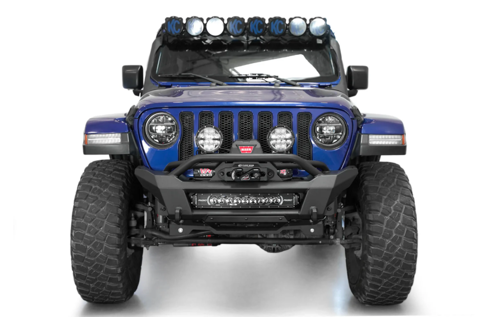 2018-2024 Jeep JL/JT Phantom Style Stubby Front Bumper with Integrated Winch Mount