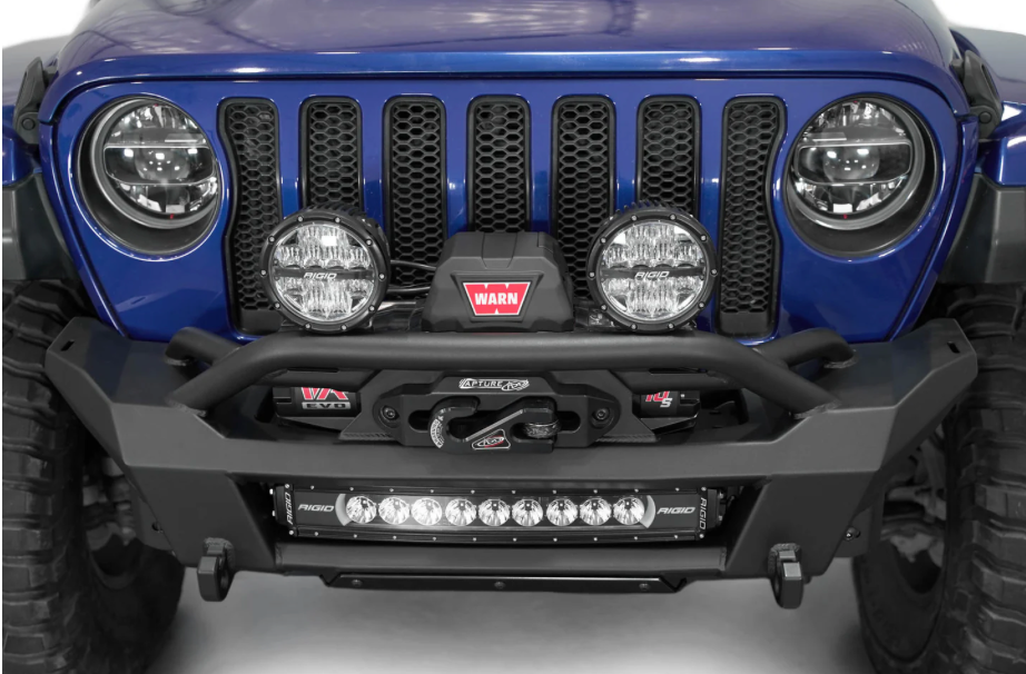 2018-2024 Jeep JL/JT Phantom Style Stubby Front Bumper with Integrated Winch Mount