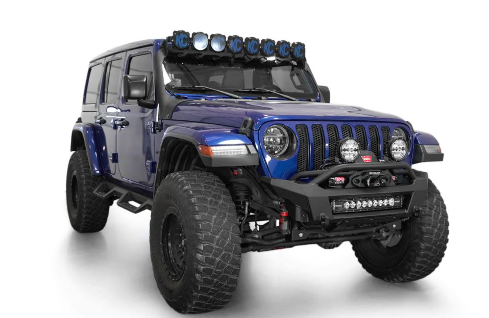 2018-2024 Jeep JL/JT Phantom Style Stubby Front Bumper with Integrated Winch Mount
