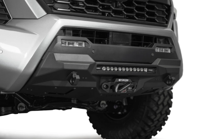 2024+ Toyota Tacoma Tactical Stealth Style Winch Front Bumper with Top Hoop