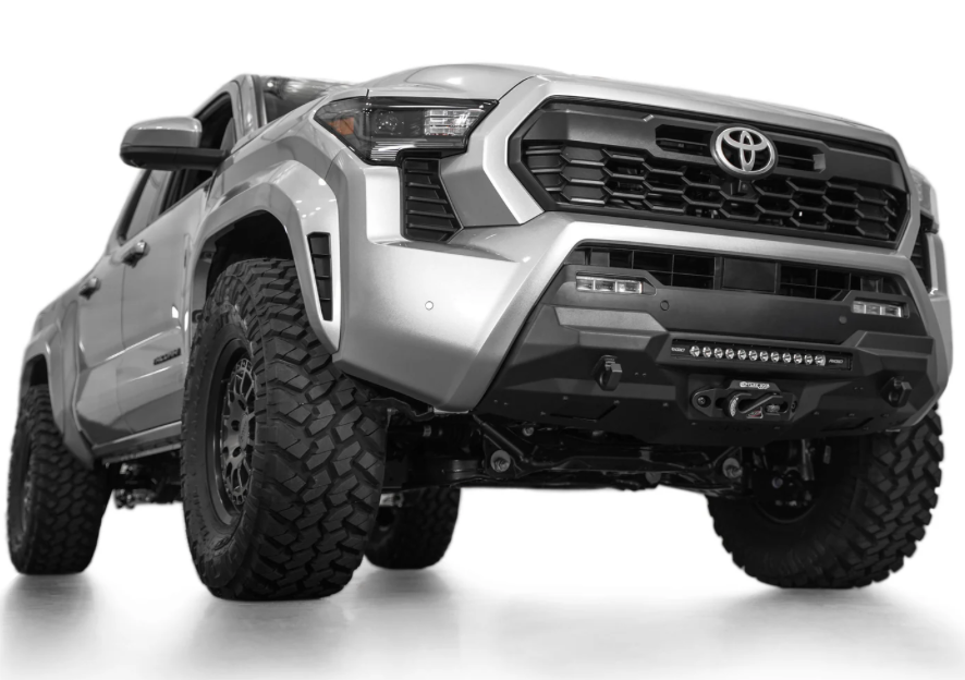 2024+ Toyota Tacoma Tactical Stealth Style Winch Front Bumper with Top Hoop