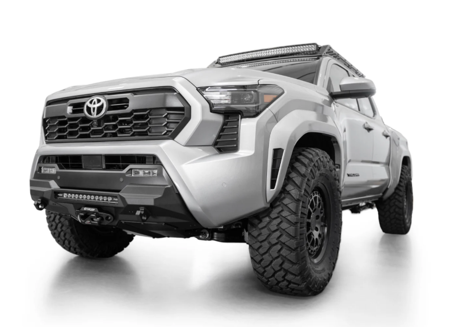 2024+ Toyota Tacoma Tactical Stealth Style Winch Front Bumper with Top Hoop