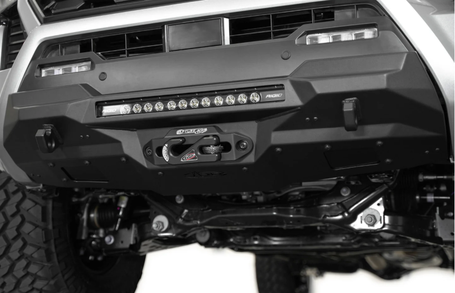 2024+ Toyota Tacoma Tactical Stealth Style Winch Front Bumper with Top Hoop