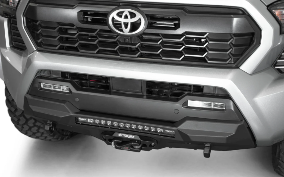 2024+ Toyota Tacoma Tactical Stealth Style Winch Front Bumper with Top Hoop