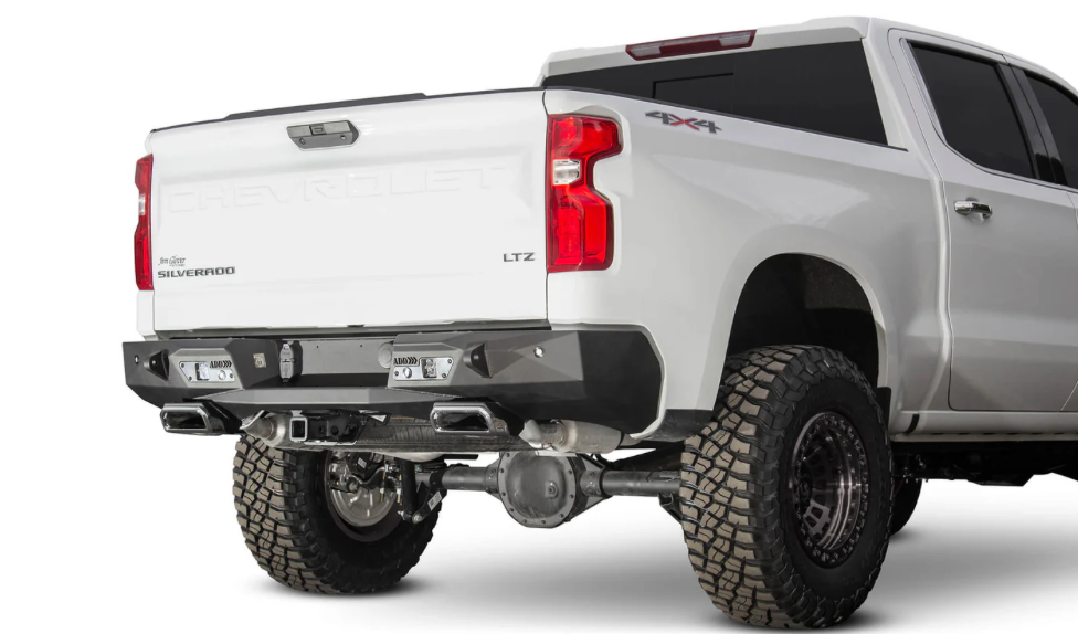 2019-2021 Chevy/GMC 1500 Shadow Armor Rear Bumper with Exhaust Tips