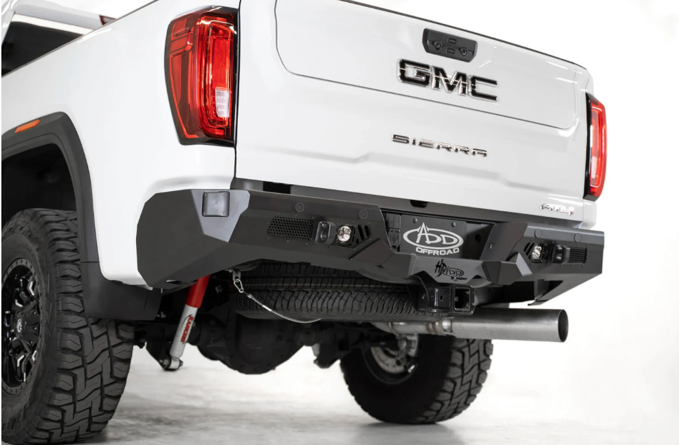2020-2023 GMC/Chevy 2500 Heavy-Duty Bomber Rear Bumper with Blind Spot Integration