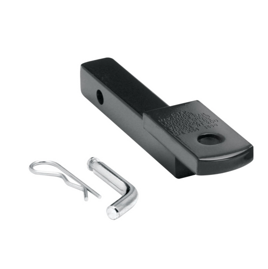 Ball Mount | Fits 1-1/4" Receiver | 0.625" Rise | 2,000 lbs Capacity | Includes Pin & Clip | Black