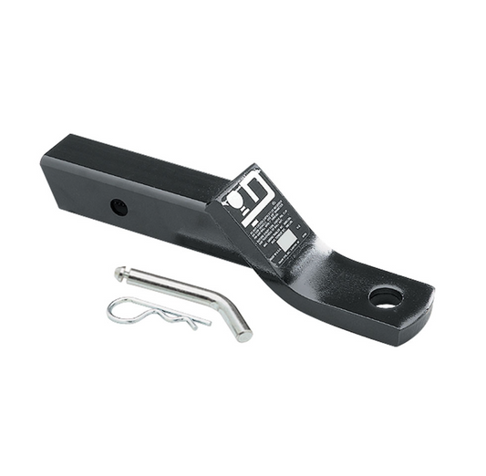Trailer Hitch Ball Mount | Fits 2 Inch Square Receiver | 2 Inch Drop | 0.75 Inch Rise | 7,500 lbs. Capacity | Includes Pin & Clip | Black