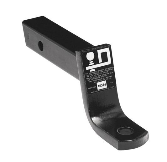 Trailer Hitch Ball Mount | 4-Inch Drop & 2.75-Inch Rise | 7,500 lbs Capacity | Fits 2-Inch Square Receiver | Black