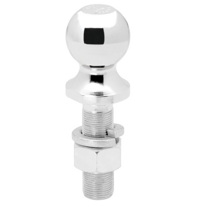 Trailer Hitch Ball | 2 Inch Diameter | 7,500 lbs. Capacity | 1 Inch Shank Diameter | 3-1/4 Inch Shank Length | Chrome