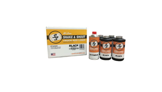 SHAKE & SHOOT BLACK 4 QT SPRAY-IN BED LINER
