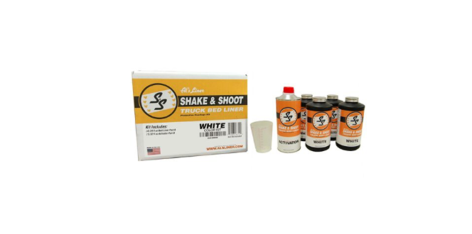 SHAKE & SHOOT WHITE 4 QT SPRAY-IN BED LINER
