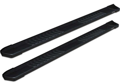 CHEVY/GMC SILVERADO/SIERRA CREW CAB 6IN BLACK TXT ALUMINUM OEM RUNNING BOARDS (2019-2025)