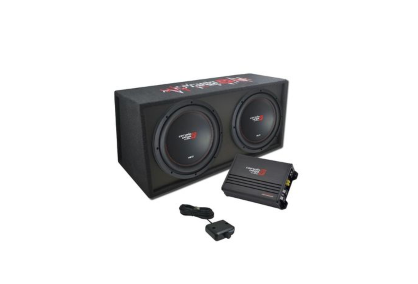 XED DUAL 12IN LOADED VENTED BASS PACKAGE Loaded Subwoofer