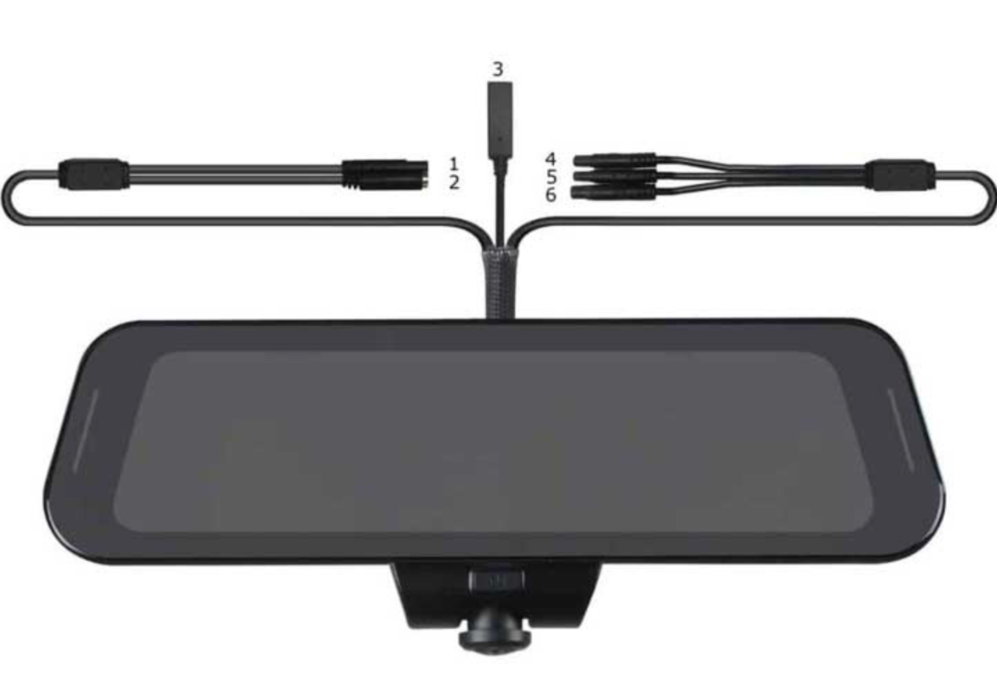 10IN FRAMELESS TOUCHSCREEN REAR VIEW MIRROR WITH 360 SURROUND VIEW DASH CAMERA (FULL PACKAGE)