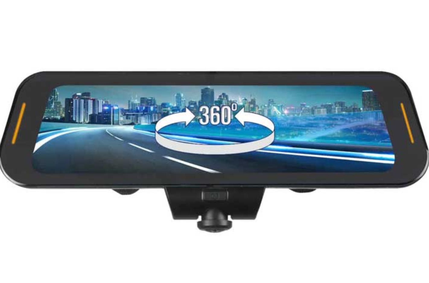 10IN FRAMELESS TOUCHSCREEN REAR VIEW MIRROR WITH 360 SURROUND VIEW DASH CAMERA (FULL PACKAGE)