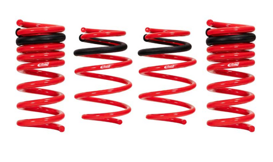 2017-2021 HONDA CIVIC BASE COUPE 1.2 IN 1.3 IN SPORTLINE LOWERING SPRING KIT RED