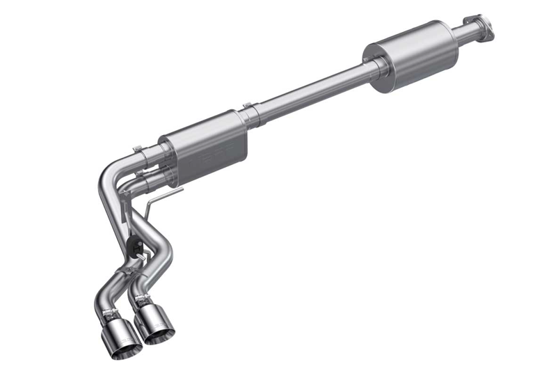 2021-2025 FORD F150 V6 2.7L/3.5L ECOBOOST 5.0L SS 3 IN CAT-BACK 2.5 IN PRE-AXLE (STREET PROFILE)