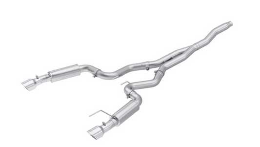 2015-2024 FORD MUSTANG 2.3L ECOBOOST 3IN CAT BACK DUAL 4.5IN TIPS T409 (RACE VERSION)