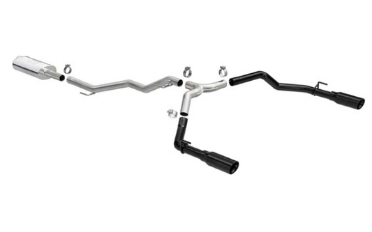 2020-2024 JEEP GLADIATOR STREET SERIES CAT-BACK EXHAUST SYSTEM BLACK