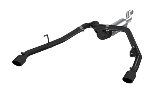 2020-2024 JEEP GLADIATOR 3.6L 2-1/2IN CAT BACK EXHAUST DUAL REAR EXIT BLACK AS