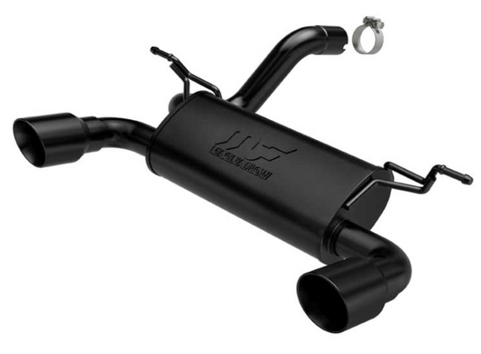 2018-2024 JEEP WRANGLER STREET SERIES AXLE-BACK EXHAUST SYSTEM BLACK