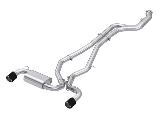 2020-2025 TOYOTA SUPRA 3.0L SS 3 IN CAT-BACK DUAL REAR W/CARBON FIBER TIPS