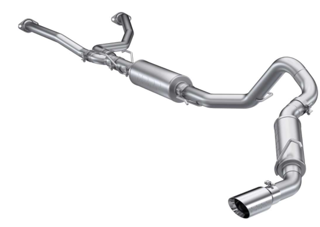 2022-2025 TOYOTA TUNDRA 3.5L SS 2.5 IN DUAL CAT-BACK EXHAUST 3 IN SINGLE SIDE EXIT