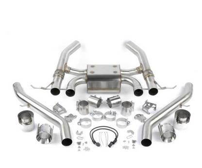 2021-2025 BMW M3/M4 VALVED AXLE BACK EXHAUST, QUAD 4.5IN TIPS, 304SS, POLISHED
