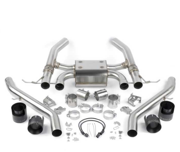 2021-2025 BMW M3/M4 VALVED AXLE BACK EXHAUST, QUAD 4.5IN TIPS, 304SS, BLACK