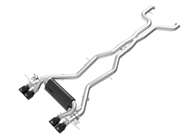 2023-2025 BMW M2 MACH FORCE-XP 3 IN TO 2-1/2 IN SS CAT-BACK EXHAUST SYSTEM W/BLACK TIPS